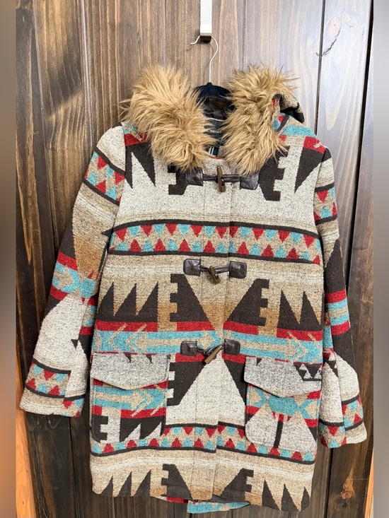 Forever 21 Jackets & Blazers - Aztec Wool blend Toggle Jacket with Faux Fur hood. Size: Medium